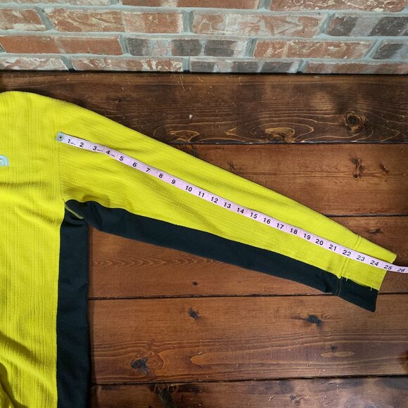 The North Face Medium Yellow & Black Men's 1/4 Zip Pullover Sweatshirt EUC - Picture 14 of 14